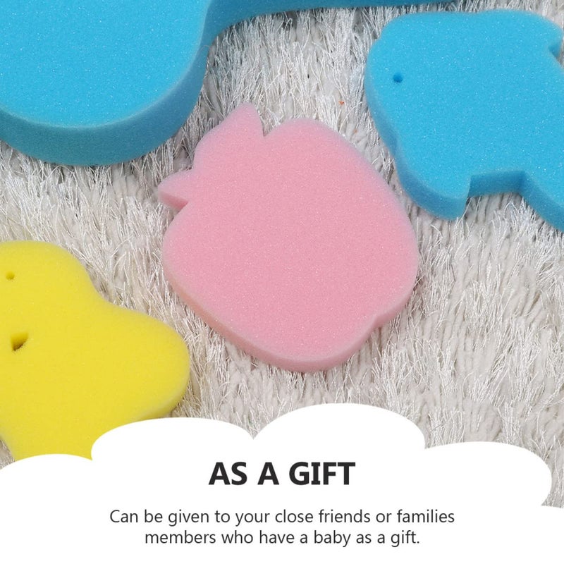 cheekyglo 2pcs Anti- Skid Sponge Bathing, Shower Bath Bathtub Mat: Anti- Slip Pad Infant Mad Practical Pads Newborn Pad, Cartoon Mat Mats Tub Supple Skid Bathing Baby Proof Cushions - Image 2
