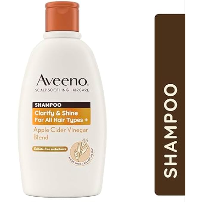 Aveeno شامبو تفتيح ولمعان خل التفاح لتهدئة فروة الرأس لجميع أنواع الشعر 300 مل - Image 3