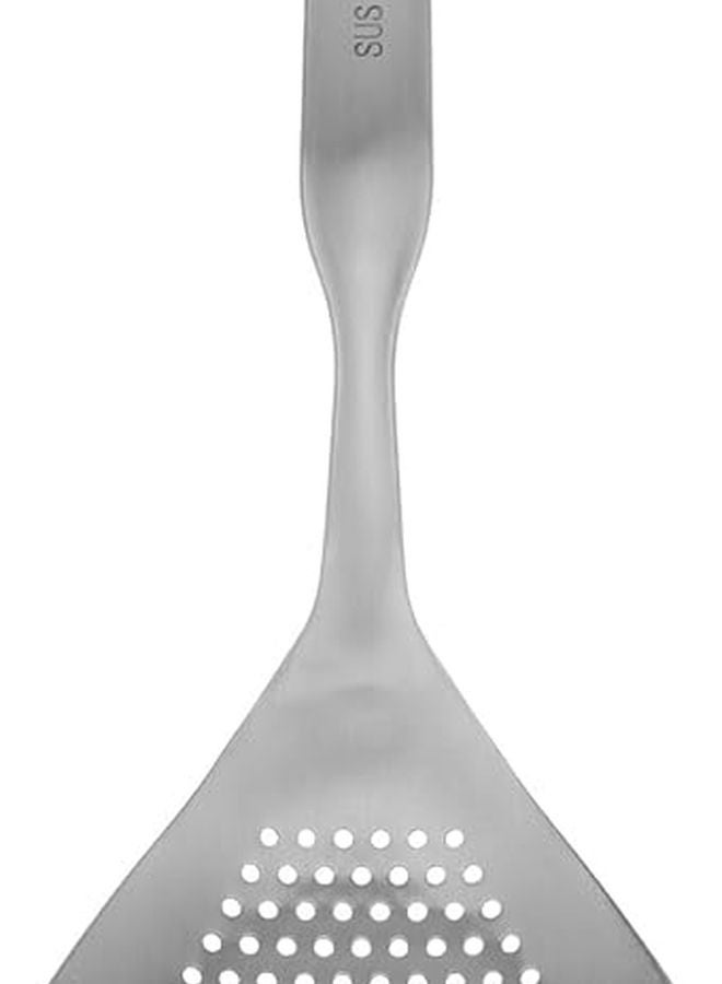 Stainless Steel Slotted Spoon Skimmer Ladle For Pasta Noodle And Dumpling Strainer - Image 1