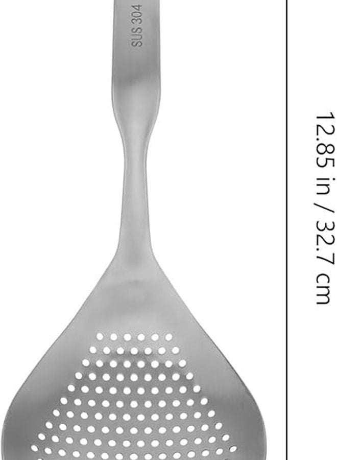 Stainless Steel Slotted Spoon Skimmer Ladle For Pasta Noodle And Dumpling Strainer - Image 3