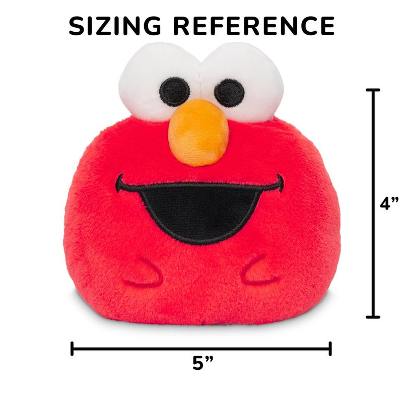 TeeTurtle Elmo and Cookie Monster 4" Reversible Sesame Street Plushie - Cute Kawaii Soft Stuffed Mood Toy for Kids and Adults - Image 4