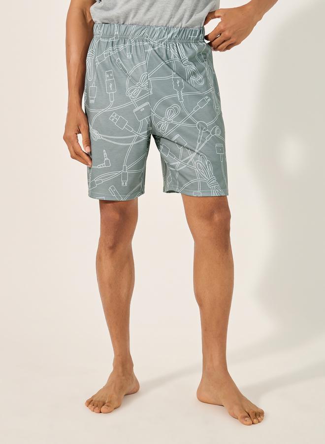 Styli Styli Printed Round Neck Tank and Shorts Pyjama Set - Image 5