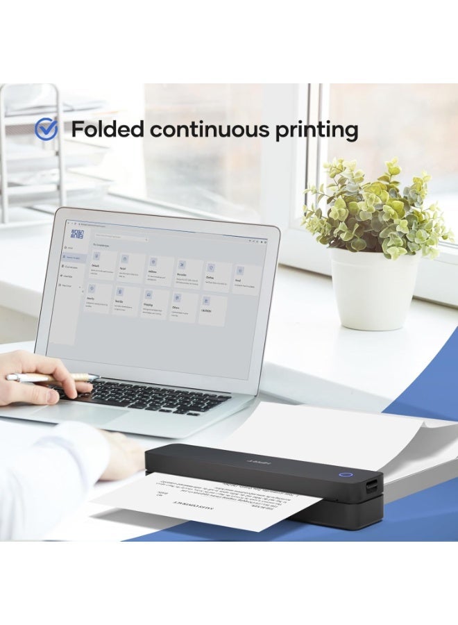 iDPRT A4 Thermal Paper - 210 x 297 mm Continuous Printing Paper (200 Sheets), Compatible with MT610/iDPRT/HPRT Portable Thermal Printers & Document Printers - Image 2
