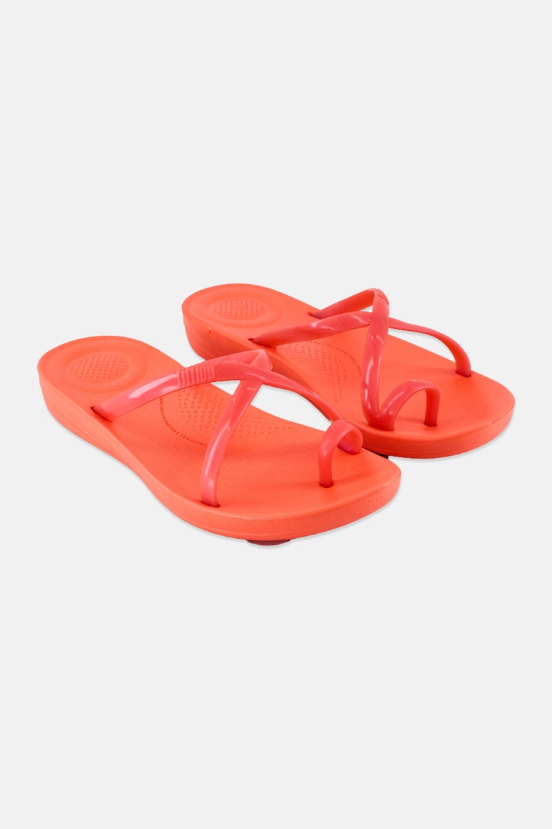 FitFlop Women Iqushion Wave Slip On Slippers, Peach  - Image 1