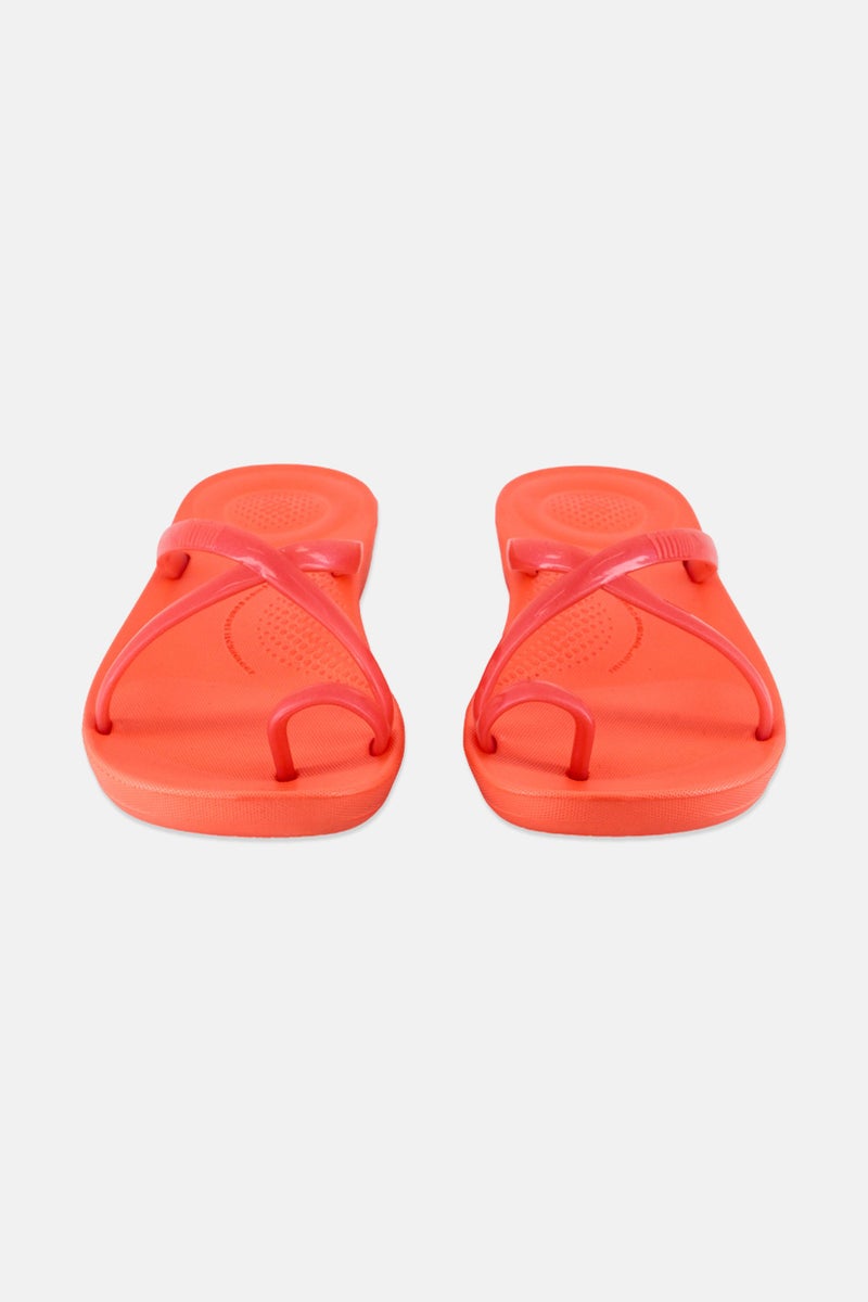 FitFlop Women Iqushion Wave Slip On Slippers, Peach  - Image 4