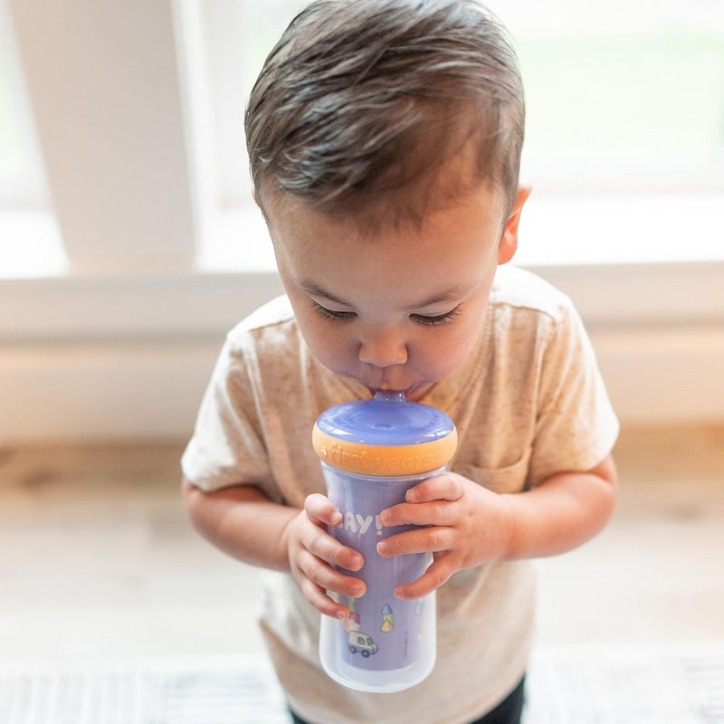 the FIRST years Bluey Insulated Straw Cup, Kids Sippy Cup with Straw, 9 oz, Pack of 2, Ages 9 Months and Up - Image 4