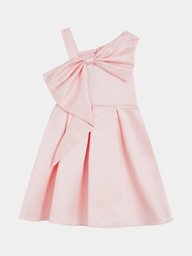 Styli Satin Bow Party Dress