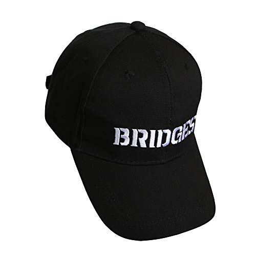 Gamusi Game Stranding Sam Blue Hat Battle Baseball Cap Letter Bridges Unisex Adjustable Sun Hats (Black Embroidery) - Image 3
