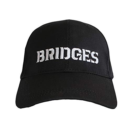 Gamusi Game Stranding Sam Blue Hat Battle Baseball Cap Letter Bridges Unisex Adjustable Sun Hats (Black Embroidery) - Image 2