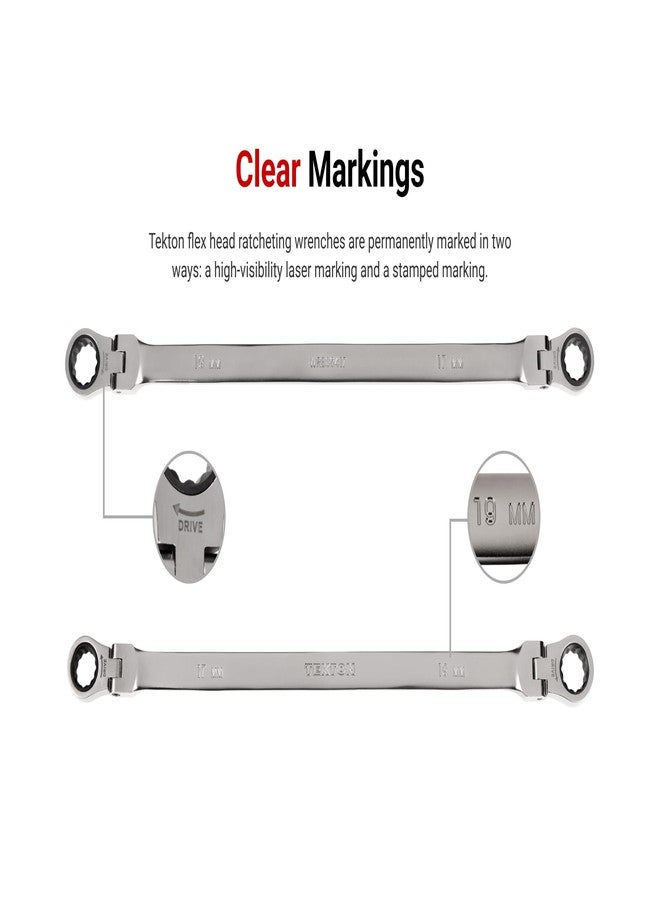 تيكتون مفتاح ربط صندوقي طويل مرن من TEKTON، ١٢ نقطة، برأس سقاطة، مقاس ١٢ × ١٤ مم | WRB36412 - Image 4