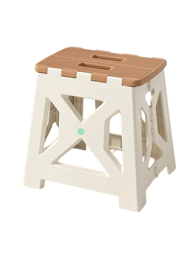 VIO Folding Step Stool 13.4 Inch 34 CM Strong Foldable Heavy Duty Stool Compact Space Saving Non Slip Folding Camping Seat Lightweight Space Saving Step Stool Plastic Stool for Kitchen Home Office Bathroom Stool for Adults Withstands Up To 300 LBS Stool for Kids Backyard Outdoor Picnic Beach Hiking Fishing  - Image 1