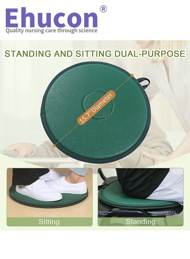 Ehucon Pivot Disc for Patient Transfer,Turning Devices-Transfer Disc with 360°Rotation for Elderly/Disabled,Assist to Move Position from Bed to Wheelchair/Seat/Car,15.7" Diameter - Image 2