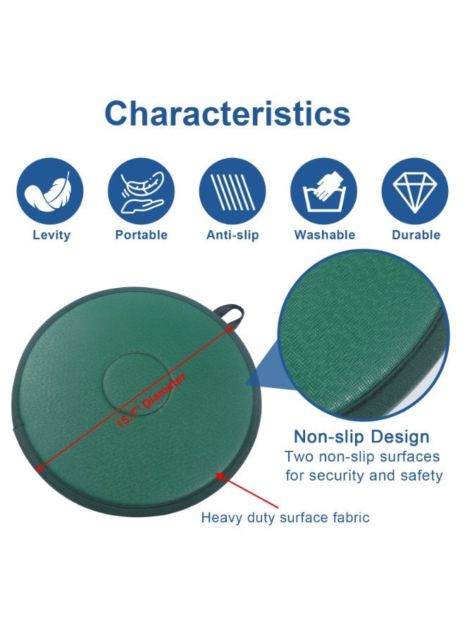 Ehucon Pivot Disc for Patient Transfer,Turning Devices-Transfer Disc with 360°Rotation for Elderly/Disabled,Assist to Move Position from Bed to Wheelchair/Seat/Car,15.7" Diameter - Image 2