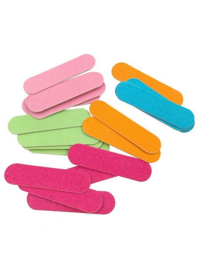 Teensery 50 Pcs Disposable Nail Files Colorful Mini Emery Boards Nail Art Tools For Home Or Professional Usage (Random Color) - Image 1