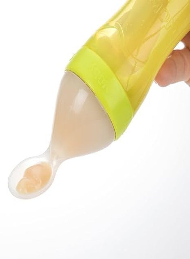 TrifleArte Pack of 1 Silicon Spoon Squeeze Feeder | Baby Food Feeder Bottle | Feeding Spoons | Baby Feeding Supplies | Food Dispensing Spoon for Toddlers | Baby Feeders for Baby Food/Assorted Color - Image 2