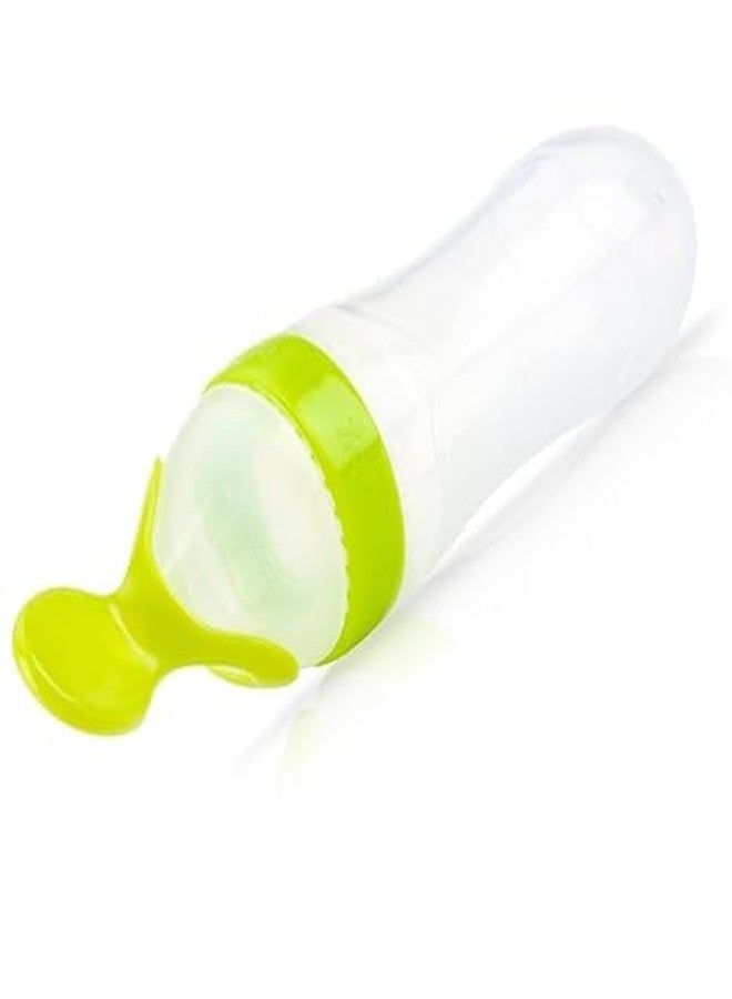 TrifleArte Pack of 1 Silicon Spoon Squeeze Feeder | Baby Food Feeder Bottle | Feeding Spoons | Baby Feeding Supplies | Food Dispensing Spoon for Toddlers | Baby Feeders for Baby Food/Assorted Color - Image 1