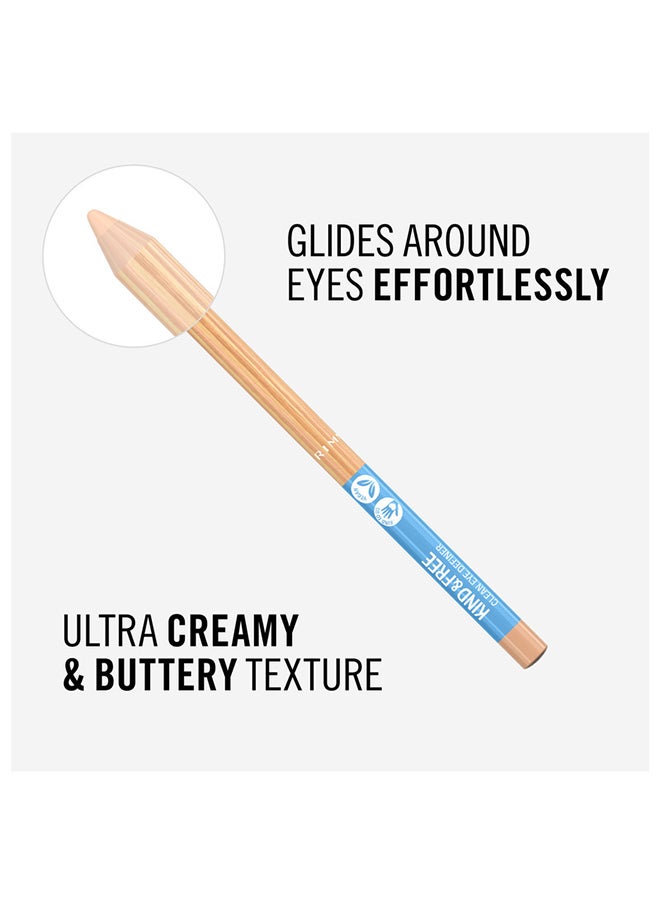 RIMMEL LONDON Kind & Free Clean Eyeliner Pencil - 005 - Creamy White, 1.1g  - Image 5