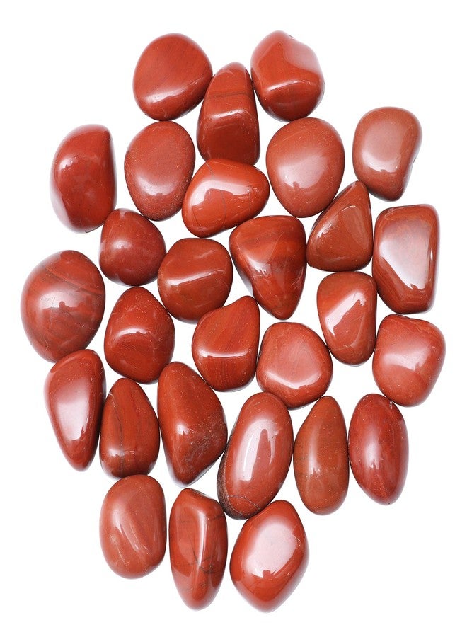 Hindcraft Red Jasper Moonstone Tumbled Stones - Reiki Chakra Healing - Decorative Pebbles & Vase Fillers - Tumble Stone for Jewellery, Reiki Healing, Vastu Correction - Home Office Decor (250 Gram) - Image 4