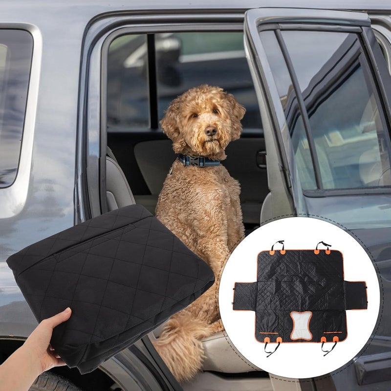ULTECHNOVO Dog Car Seat Extender and Waterproof Backseat Protector for Dogs, Non-Slip Pet Hammock Cover, Sturdy Travel Pad for Car Rear Seat - Image 5