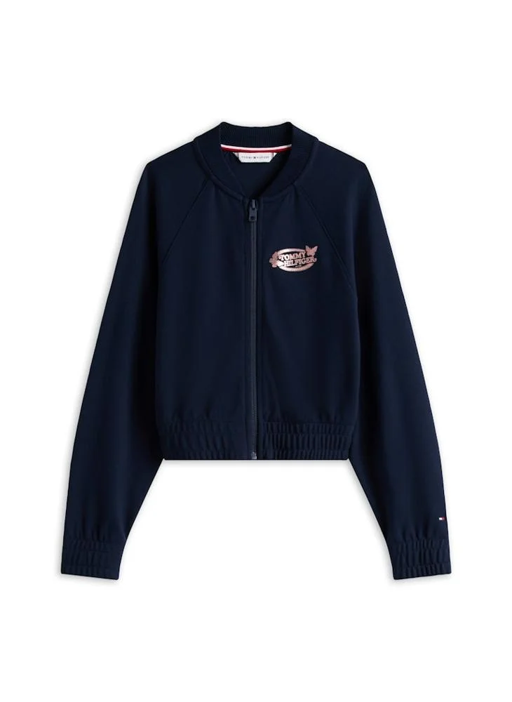 TOMMY HILFIGER Kids Interlock Panel Zip Through