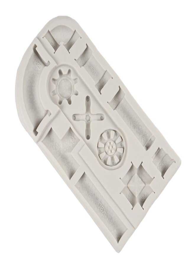 QDMOLDS قوالب سيليكون QDMOLDS على شكل أنابيب صدئة، عناصر أنابيب، قوالب فوندان لتزيين الكيك على طراز ستيمبانك، زينة الكب كيك، حلوى الشوكولاتة، طين البوليمر، عجينة السكر - Image 3