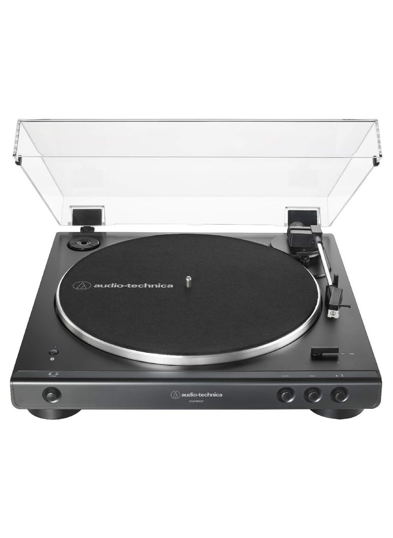 audio-technica Audio Technica AT LP60XBT Full Automatic Wireless Belt Drive Turntable, Black  - Image 1