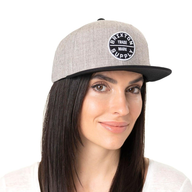 Brixton Men's Oath III Medium Profile Adjustable Snapback Hat, black, One Size - Image 2