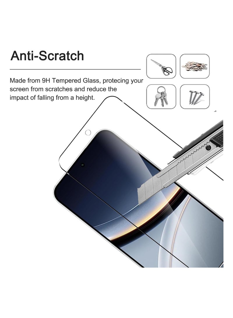 general Xiaomi POCO F7 Transparent Protective Case with 3 Tempered Glass Screen Protectors, Ultra-thin Soft TPU Corner Bumper Airbag Drop Protection Shockproof and Scratch-resistant Crystal Phone Case - Image 5