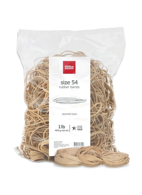 Rubber Bands, #54, Assorted Sizes, 1 Lb. Bag, 2454408