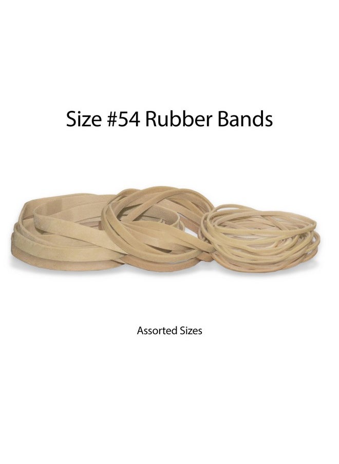 Rubber Bands, #54, Assorted Sizes, 1 Lb. Bag, 2454408