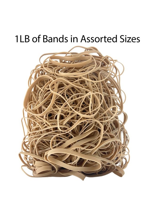 Rubber Bands, #54, Assorted Sizes, 1 Lb. Bag, 2454408