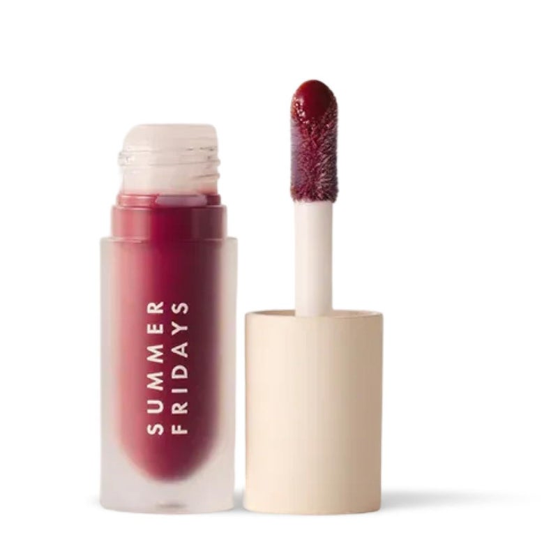 Summer Fridays Dream Lip Oil Hydrating Tinted Lip Gloss Oil NonSticky Formula with Skincare Benefits for LongLasting Softness Shine Effortless Beauty Gifts Midnight Berry 015 Oz - Image 2
