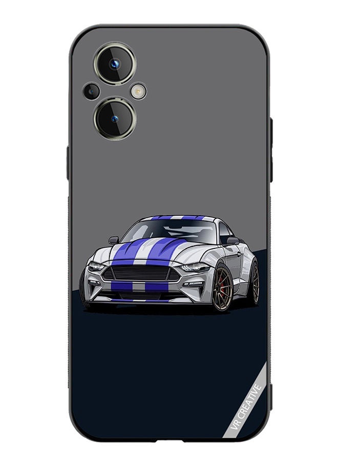 VR CREATIVE Protective Case Cover For OnePlus Nord N20 5G Corvette Design Multicolour - Image 1
