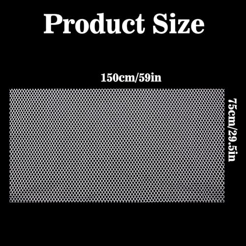 VoizVony 29.5 x 59 Inch White Mesh Fabric Slightly Stretchy for Sewing Projects, Shopping Bag, Backpack Pocket and Straps and Netting Clothes - Image 3