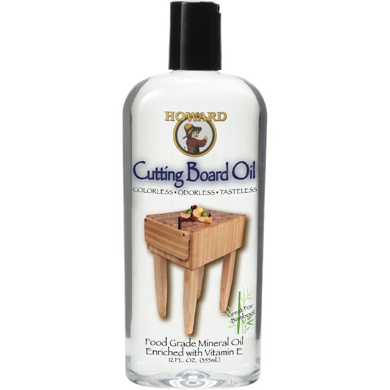 Howard Products Food Grade Mineral Oil for Wood Cutting Board - 12 oz, Pack of 1 - Image 1