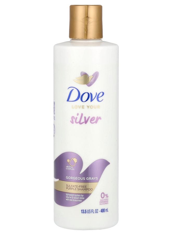 Dove Sulfate-Free Purple Shampoo Gorgeous Grays  13.5 fl oz (400 ml)