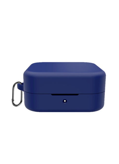 Silicone Case  Compatible with CMF By Nothings Buds Headphone Protective Case for Wireless Headphones with Carabiner Anti-Drop Headset Case (Blue)