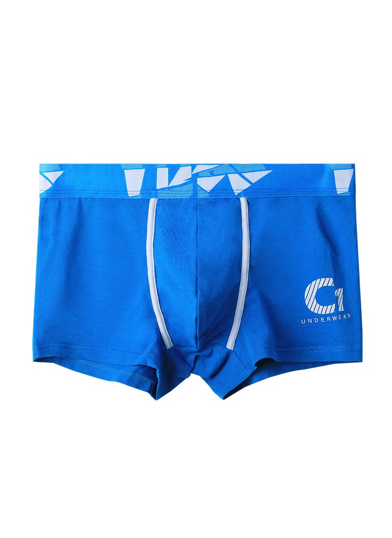 Generic Mens Underwear Mens Pure Cotton Underpants Boxers Personalized Youth Boxer Shorts Breathable Summer Thin Fashionable Tight Pants Grey  - Image 2