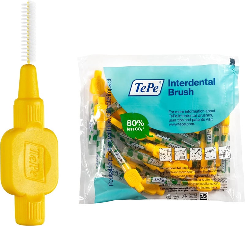TePe Original Interdental Brushes 0.7 mm Yellow - Pack of 25 - Image 1