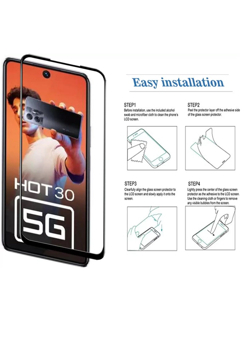 Tempered Glass Tempered Glass Screen Protector Compatible With Infinix hot 30 5g - Image 4