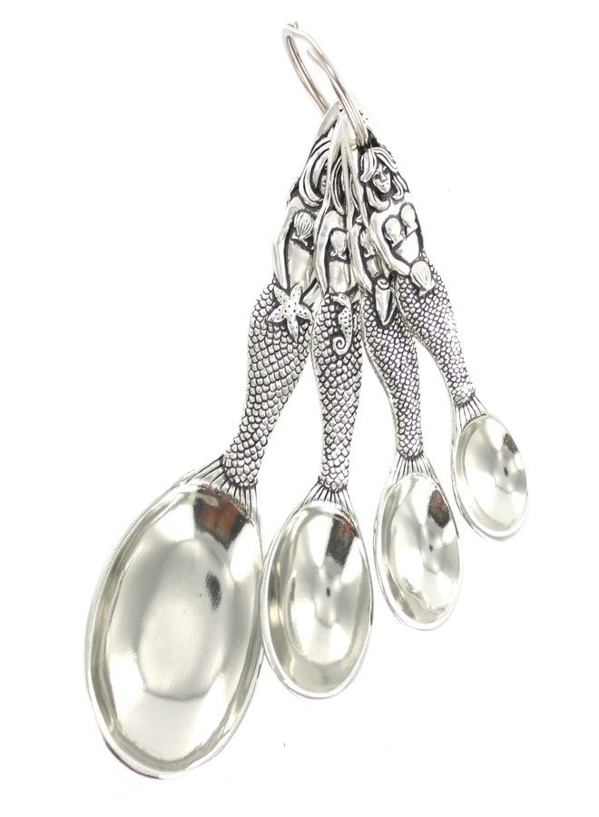 Basic Spirit Pewter Mermaid Measuring Spoons Set of 4 - Image 2