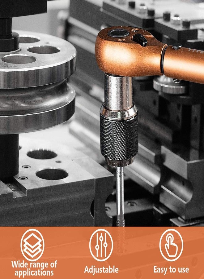 PPZ Tap Socket Set 3pcs with Adjustable Jaws, 3/8" Drive Tap Handle Tool for Reamers, Screw Extractors (#6-1/2"), Tap Extractor Set, Ratcheting Tap Handle - Image 4