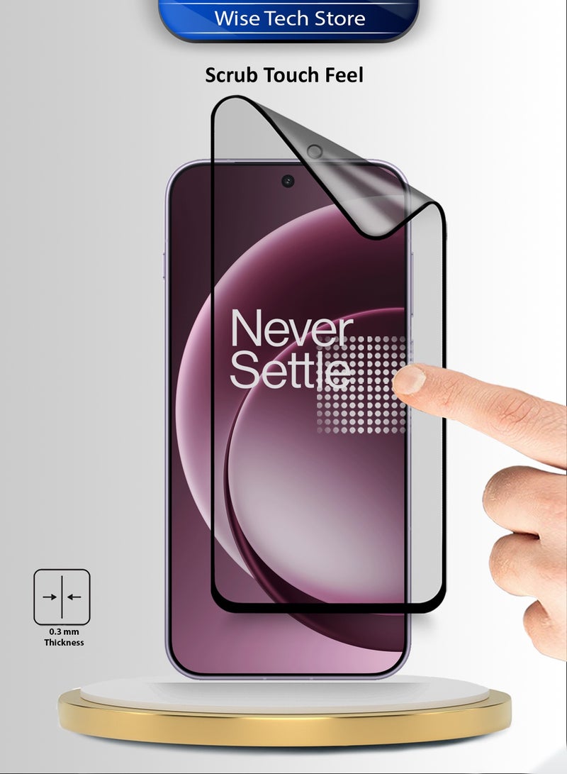 Wtech OnePlus 15 5G 2025 Premium Nano Ceramic Full Glue Full Cover Matte Flexible Screen Protector (MSCNMN) - Clear/Black - Image 4