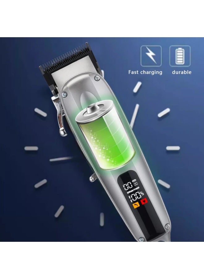 Professional Men’s Hair Clipper – Sharp Stainless Steel Blades with Powerful Motor for Precise Cutting - Image 3