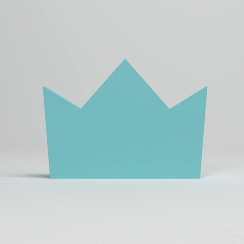 FLY FROG Crown-Themed MDF Wood Knobs for Kids' Rooms, Wardrobes, Doors, and Cabinets – Set of 2 Drawer Handles (Crown-Blue) - Image 4