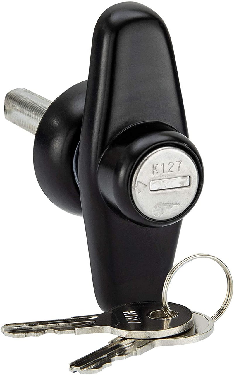 باوير وصول جانبي باور أو قفل الباب. الجزء رقم T500 (T-500) | مقبض نافذة الوصول الجانبي بقفل غطاء الشاحنة لمفتاح Leer A.R.E K127 | مقبض غطاء غطاء تونيو T-500 لقرن لير (عبوة واحدة) - Image 5