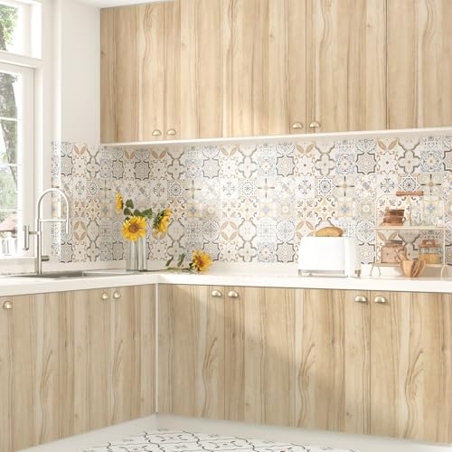 WESTICK Light Wood Contact Paper for Countertops Waterproof Matte Wood Wallpaper Peel and Stick Vinyl Countertop Contact Paper for Desk Kitchen Cabinets Drawers Shelves Table Walls 24"x118" - Image 4