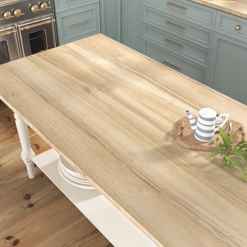 WESTICK Light Wood Contact Paper for Countertops Waterproof Matte Wood Wallpaper Peel and Stick Vinyl Countertop Contact Paper for Desk Kitchen Cabinets Drawers Shelves Table Walls 24"x118" - Image 5