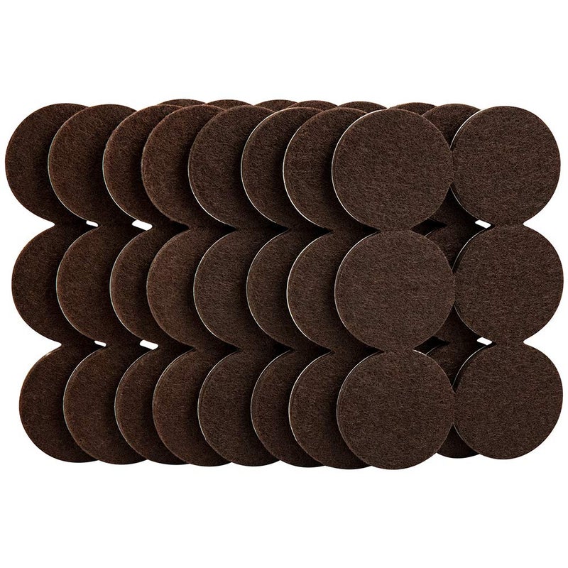 SoftTouch 48 PCS Premium Heavy Duty 15 Felt Furniture Pads SelfAdhesive Floor Protectors for Hardwood Tile Laminate Scratch Noise Reduction for Chairs Tables Couches Brown - Image 1
