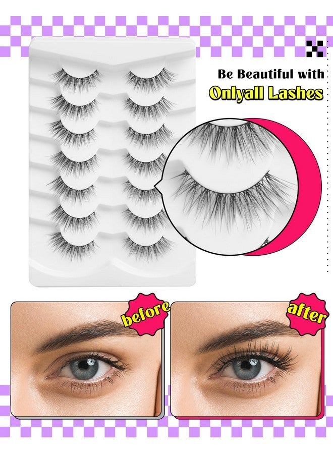 اونلي اول رموش طبيعية رموش خفيفة رموش صناعية بمظهر طبيعي رموش طبيعية واسعة رموش صناعية رموش ناعمة ورقيقة 7 أزواج D12 Flirty-13Mm - Image 4